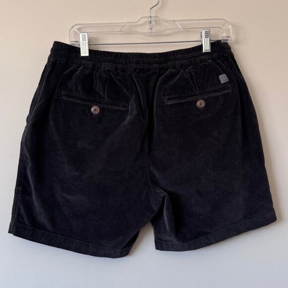 Marine Layer Men's Saturday Corduroy Short in Faded Black Size Medium - Picture 2 of 6